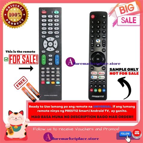 Prestiz TV codes for OneForAll universal remote controls.